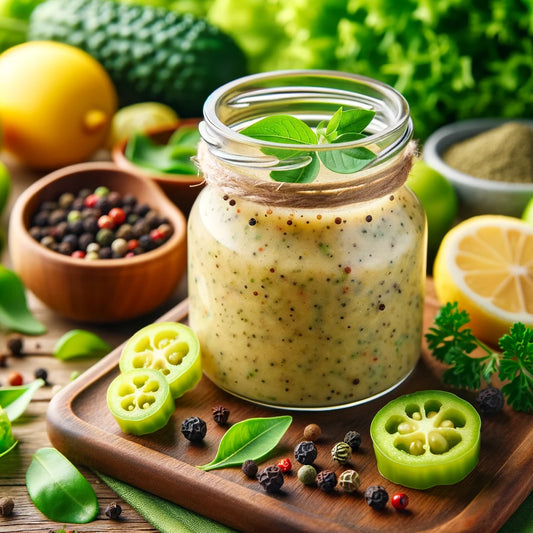 A Refreshing Amla Powder Salad Dressing