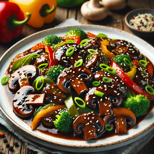 Black Pepper Mushroom Stir Fry