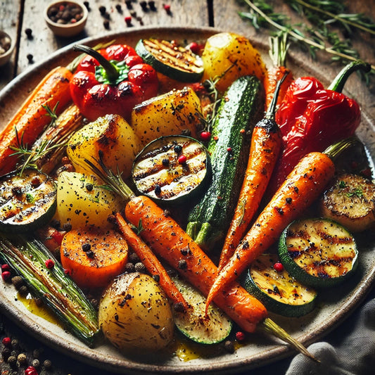 Roasted Vegetables with Black Peppercorns