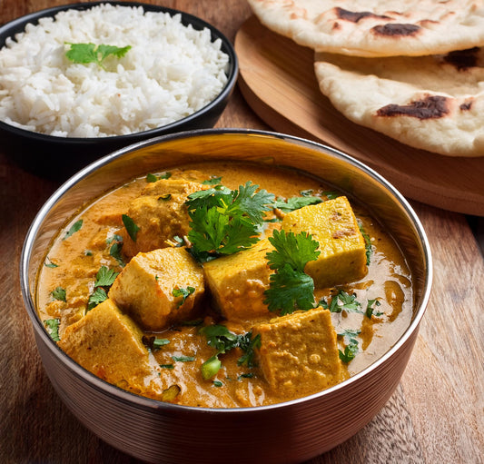 Cottage Cheese Curry with Coriander Seeds