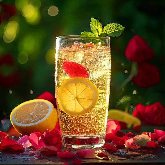 Fennel Seed Lemonade with Mint & Rose Water