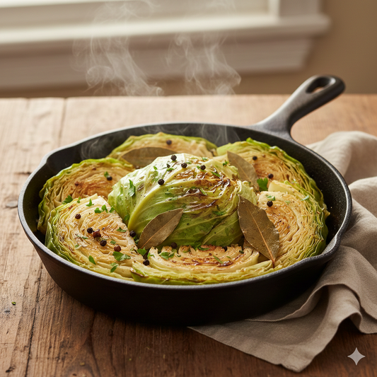 Braised Cabbage with Whole Spices