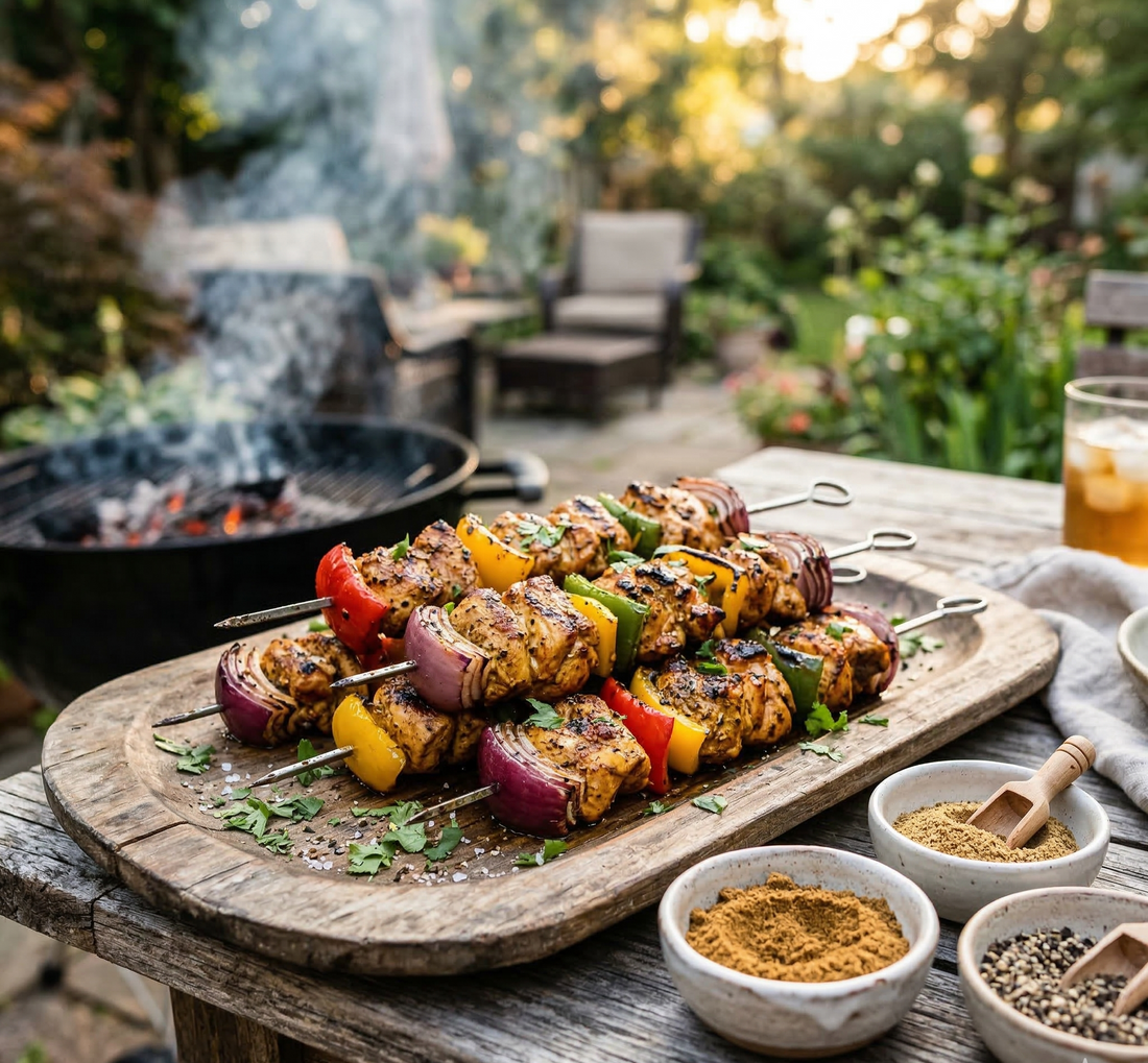 Backyard Grilled Chicken Skewers