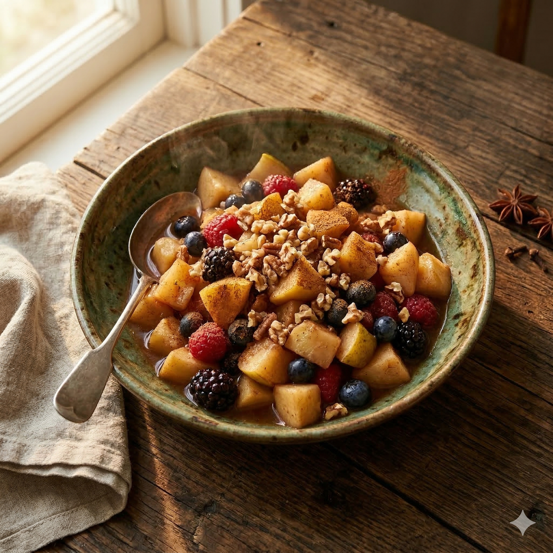 Warm Spiced Fruit Salad