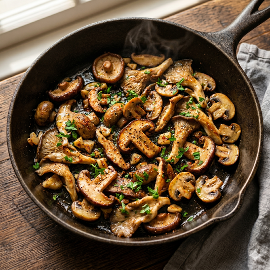 Peppery Pan-Seared Mushroom Medley