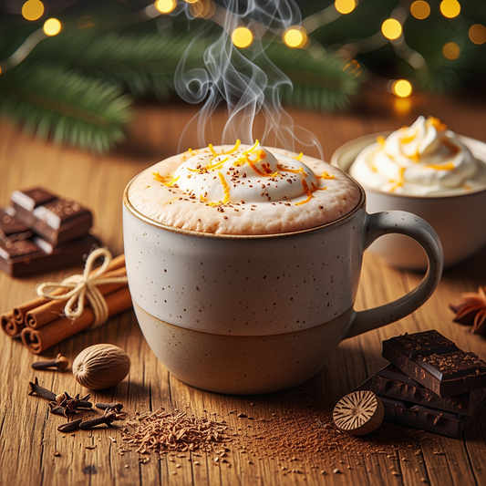 Hot Chocolate with Orange Zest Foam
