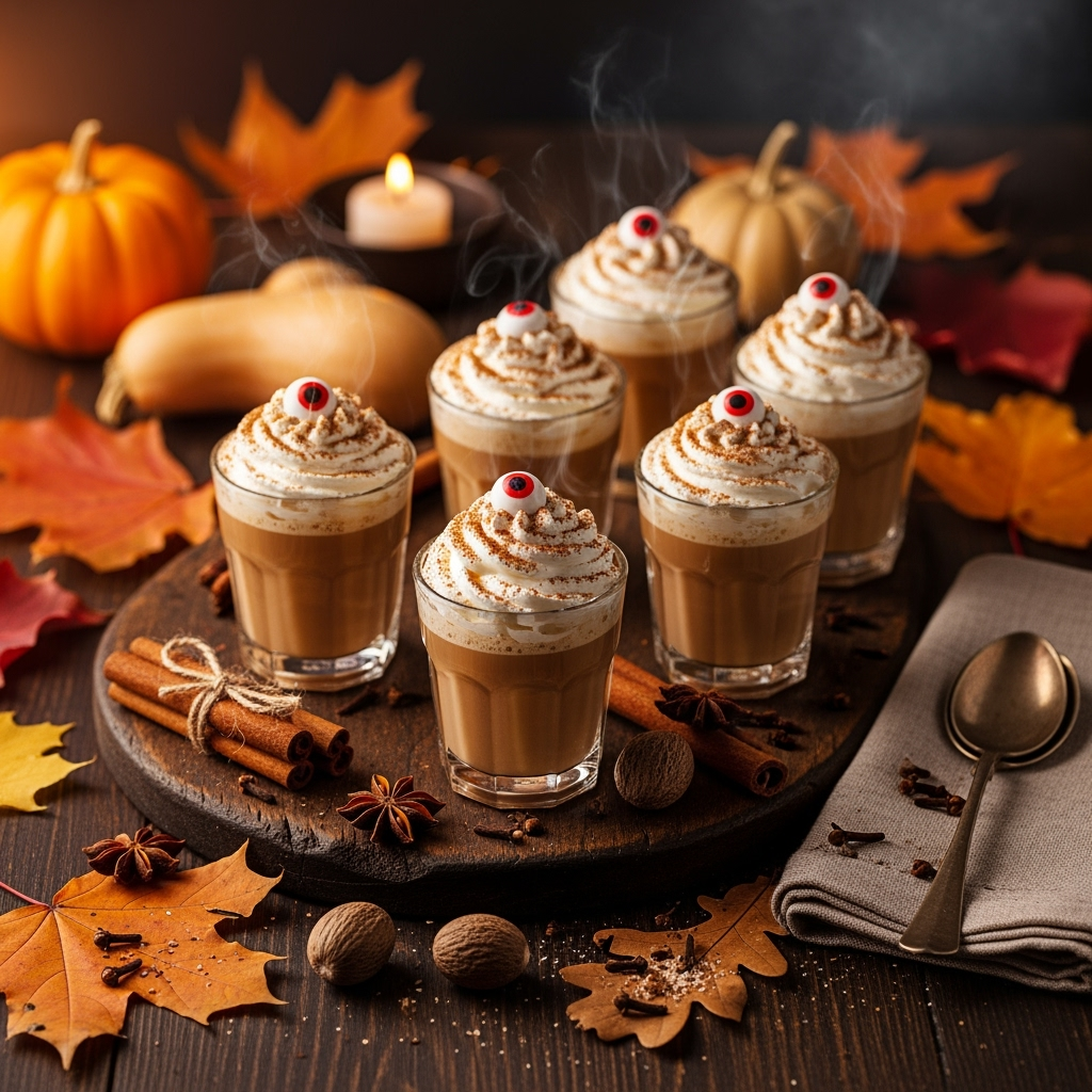 Spooky Pumpkin Spice Chai Latte Shots