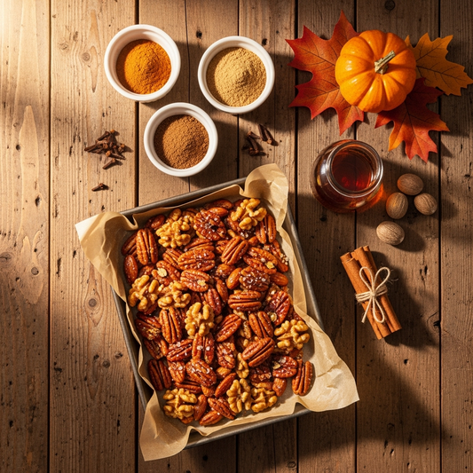 Spiced Maple Roasted Nuts