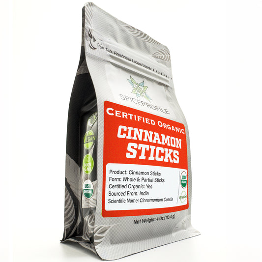 Organic Cinnamon Barks & Sticks | Desi Dalchini | Flat Cinnamon