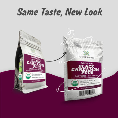 Spice Profile Organic Whole Black Cardamom | 2 oz | Lab Tested