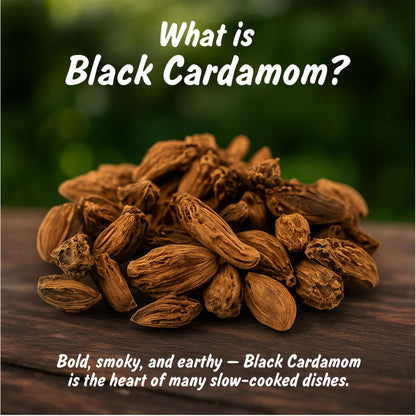 Spice Profile Organic Whole Black Cardamom | 2 oz | Lab Tested