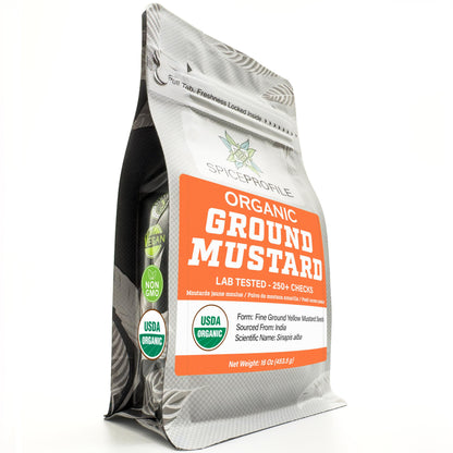 Spice Profile Organic Dry Mustard Powder | 16 oz | Lab Tested