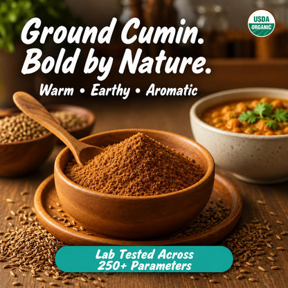 Spice Profile Organic Cumin Powder | 4 oz | Lab Tested