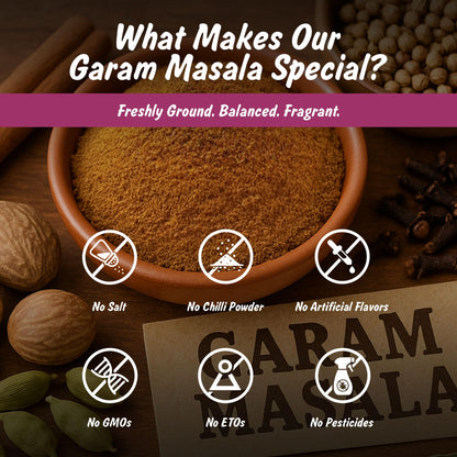 Spice Profile USDA Organic 11-Spice Garam Masala, 3 oz, Lab Tested for Heavy Metals, Salt Free, North Indian Style