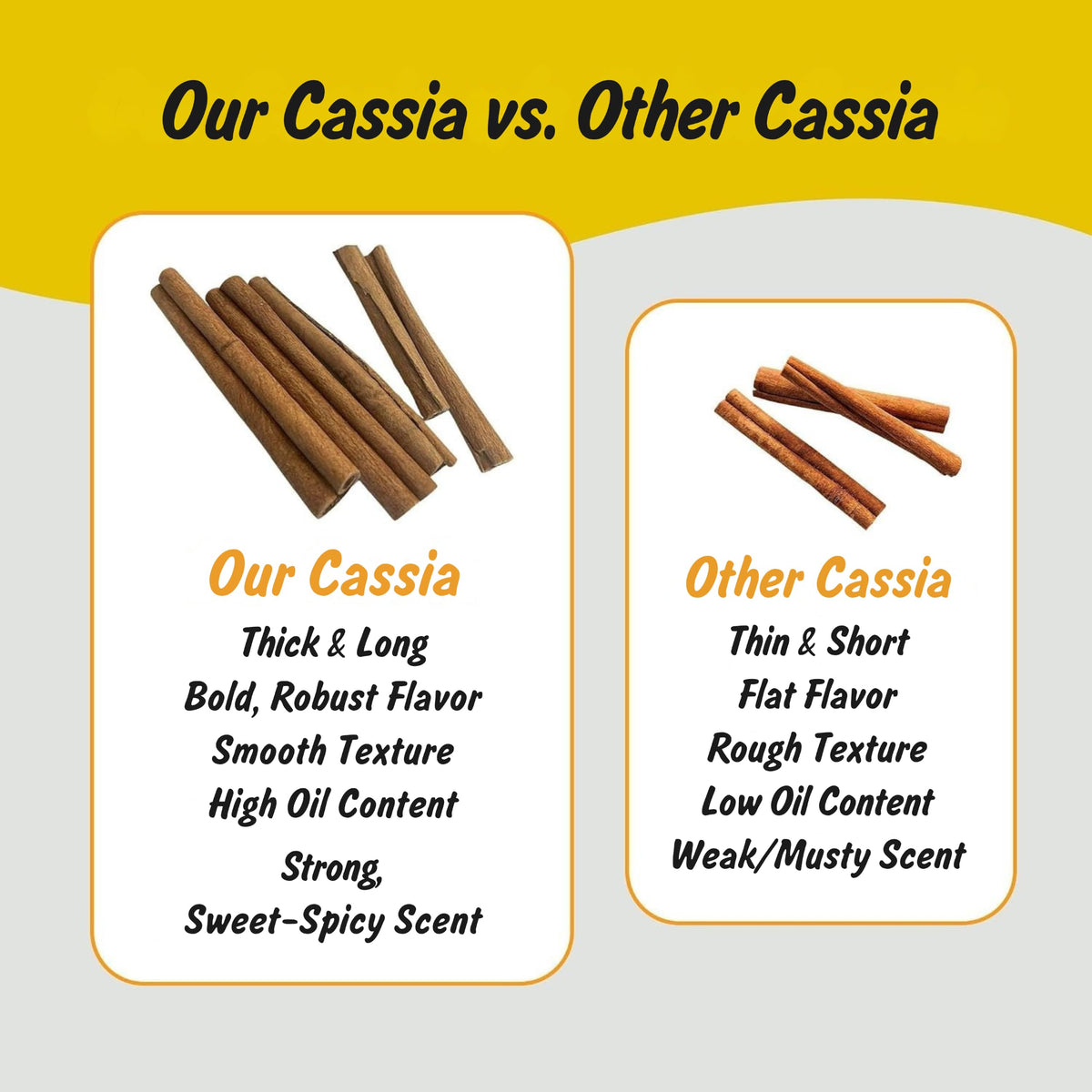Spice Profile Organic Cassia Cinnamon Sticks | 3 oz | Lab Tested