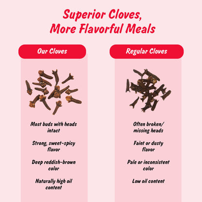 Spice Profile Organic Whole Cloves | 3.5 oz | Lab Tested