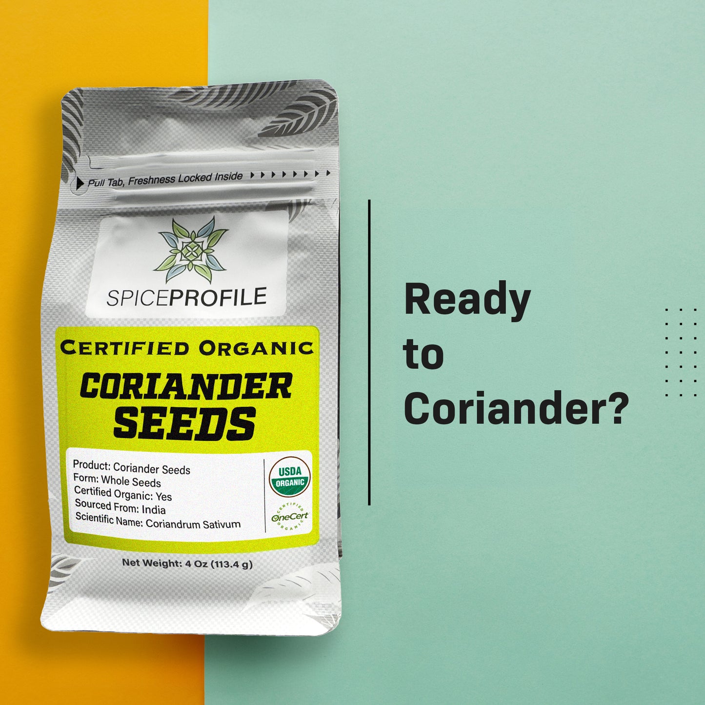 Organic Coriander Seeds (Whole) | Dhaniya Bheej