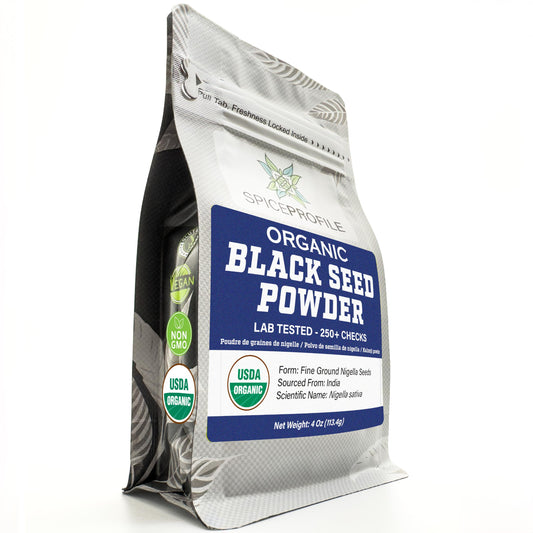 Spice Profile Organic Black Seed Nigella Powder | 4 oz | Lab Tested