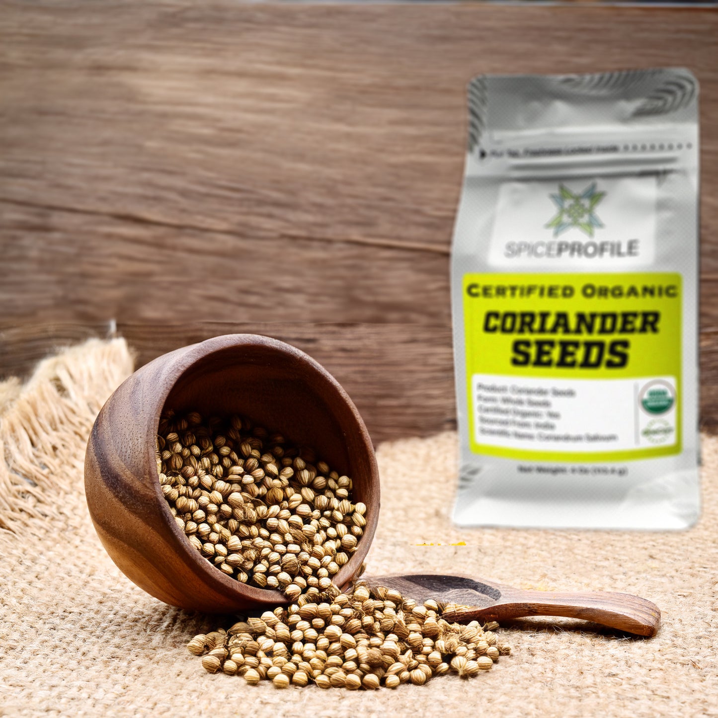 Organic Coriander Seeds (Whole) | Dhaniya Bheej