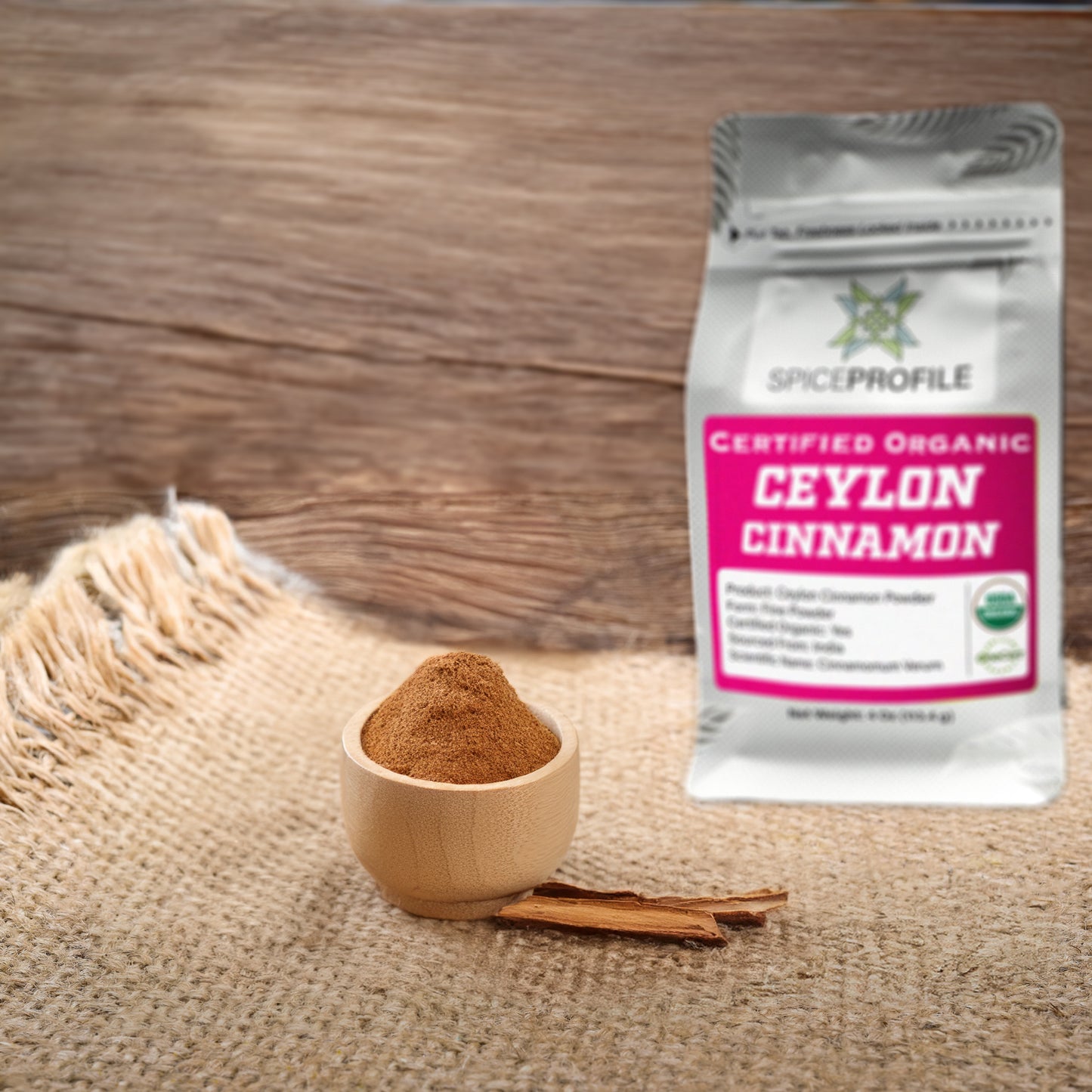 Organic Ceylon Cinnamon Powder | Dalchini Powder