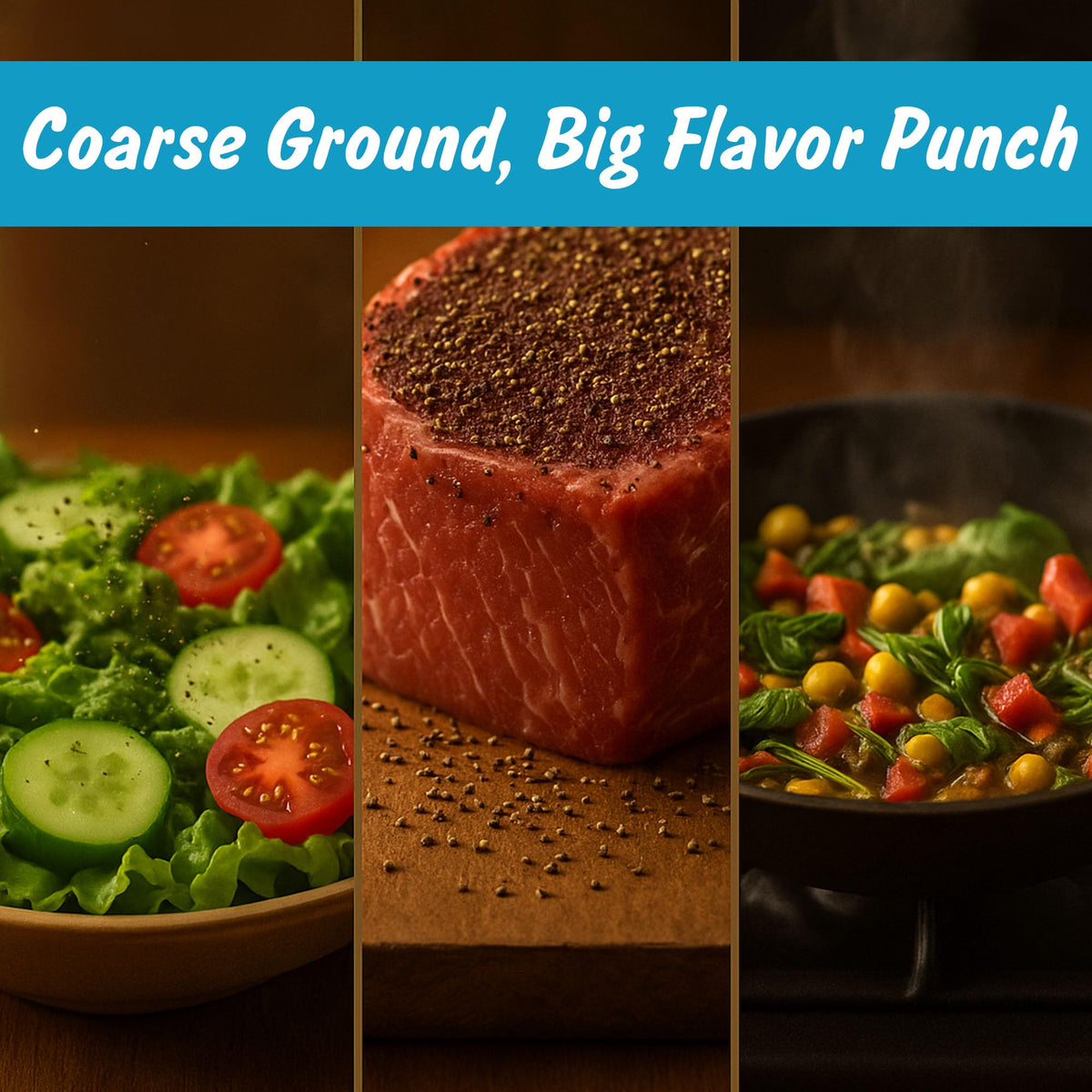 Spice Profile Organic Coarse Ground Black Pepper | 4 oz | Lab Tested