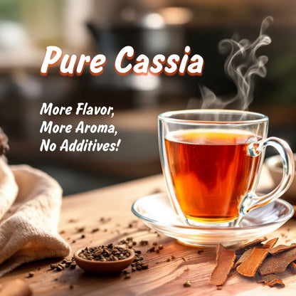 Organic Cassia Cinnamon Stick Flat Barks | Dalchini