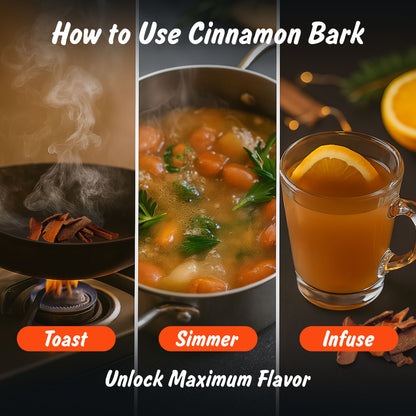 Organic Cassia Cinnamon Stick Flat Barks | Dalchini