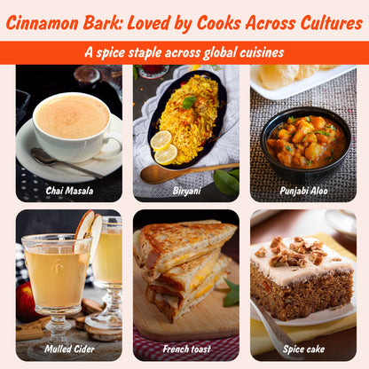 Organic Cassia Cinnamon Stick Flat Barks | Dalchini