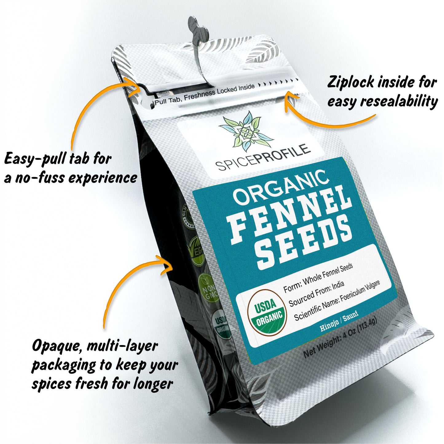 Organic Fennel Seeds | Saunf