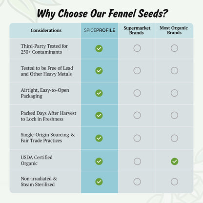 Organic Fennel Seeds | Saunf
