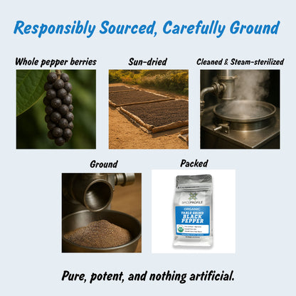 Organic Table Grind Black Pepper | Kali Mirch Powder
