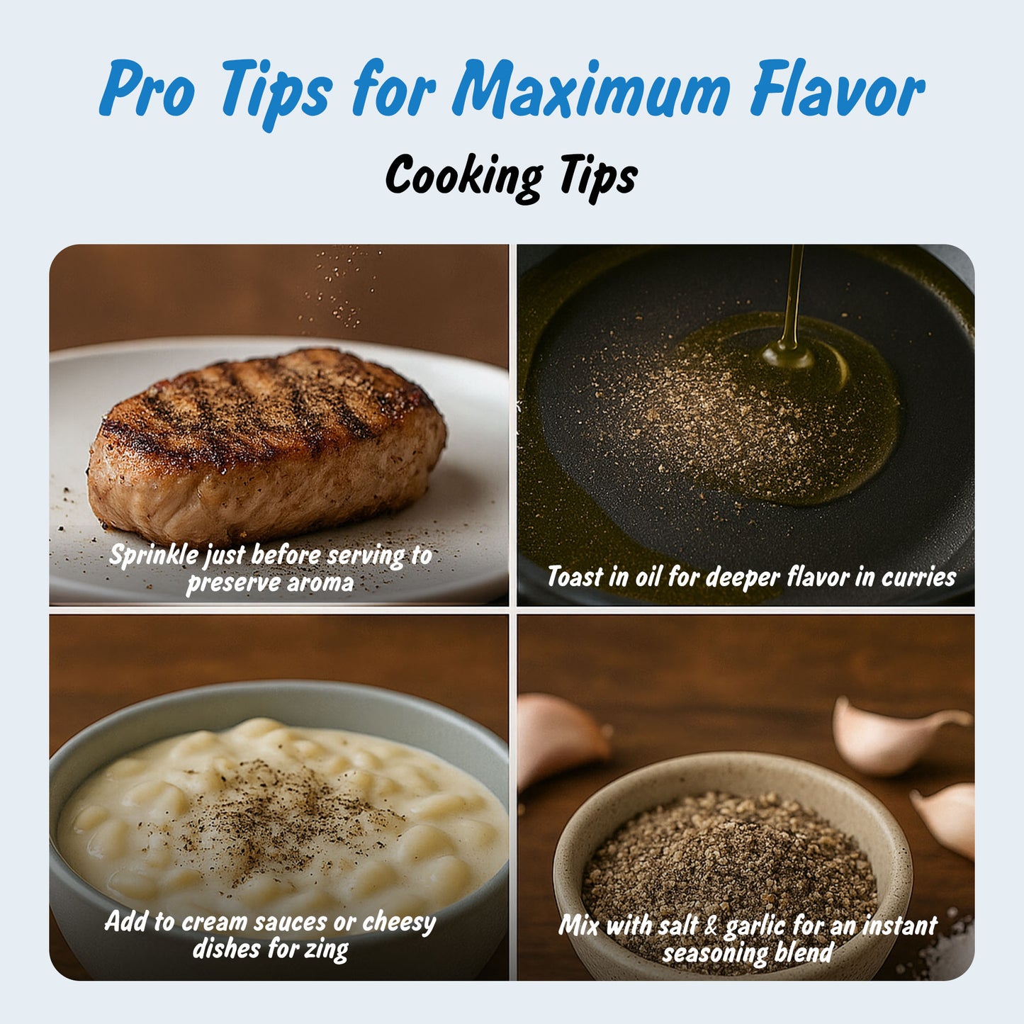 Organic Table Grind Black Pepper | Kali Mirch Powder