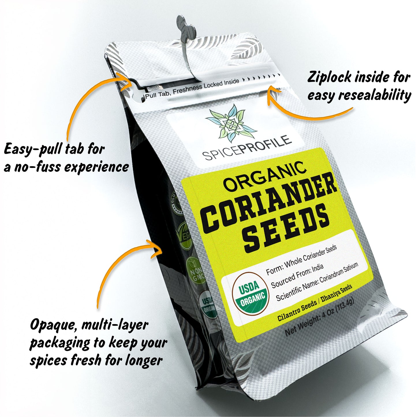 Organic Coriander Seeds (Whole) | Sabut Dhaniya