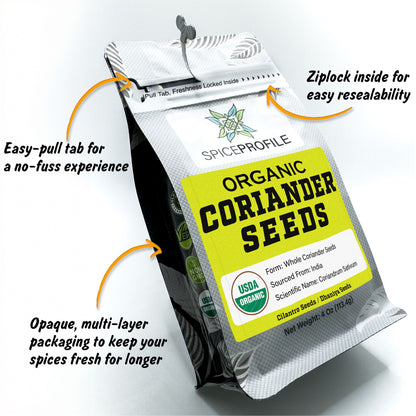 Organic Coriander Seeds (Whole) | Sabut Dhaniya