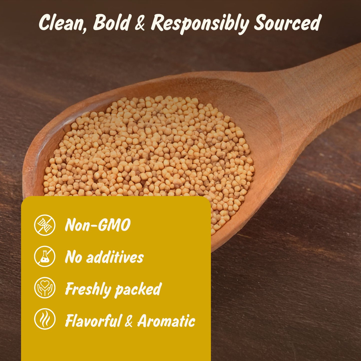 Organic Yellow Mustard Seeds | Peeli Sarson