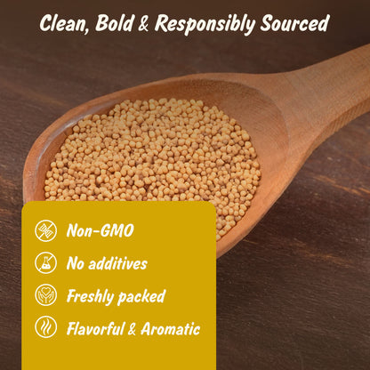 Organic Yellow Mustard Seeds | Peeli Sarson