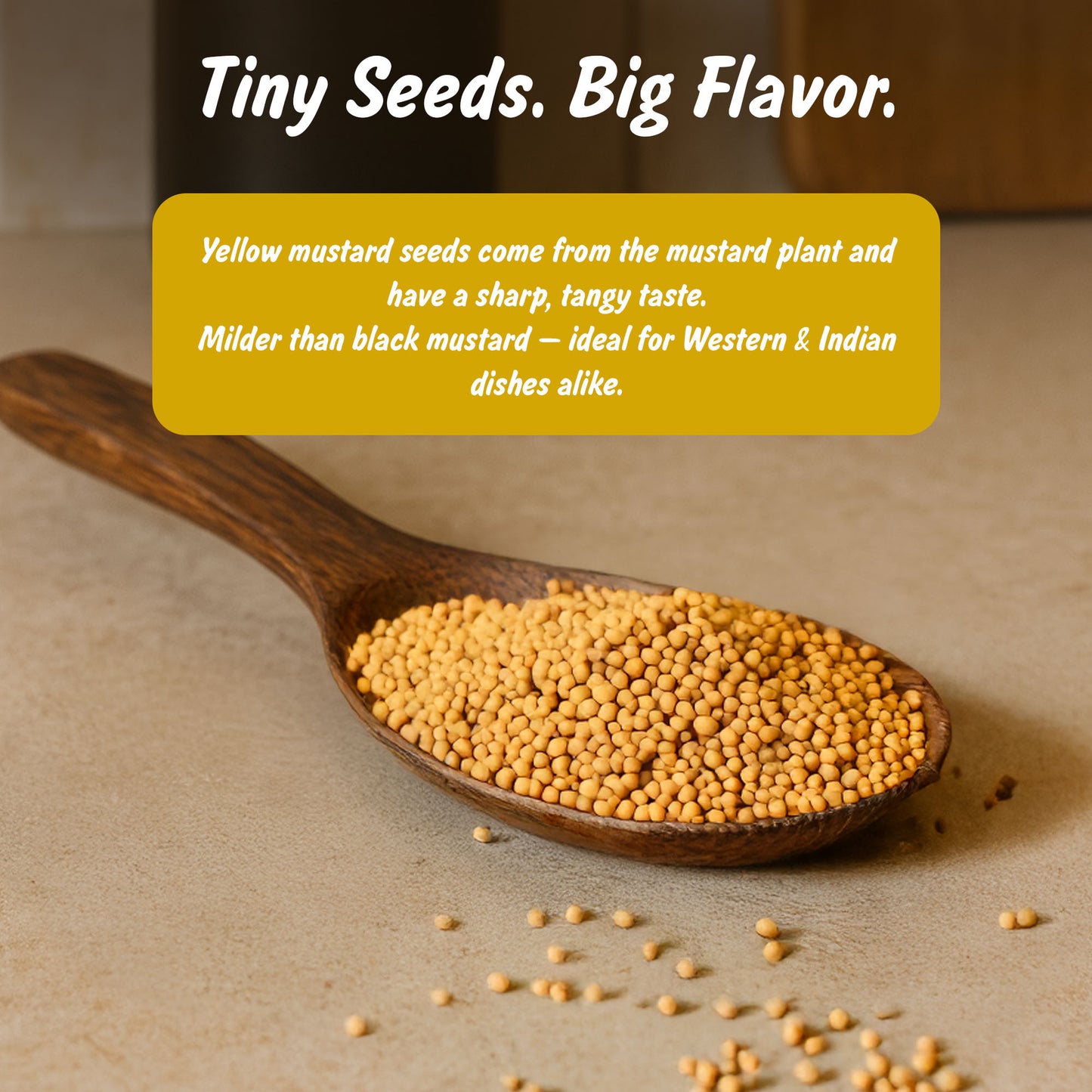 Organic Yellow Mustard Seeds | Peeli Sarson