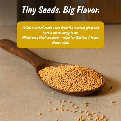 Organic Yellow Mustard Seeds | Peeli Sarson
