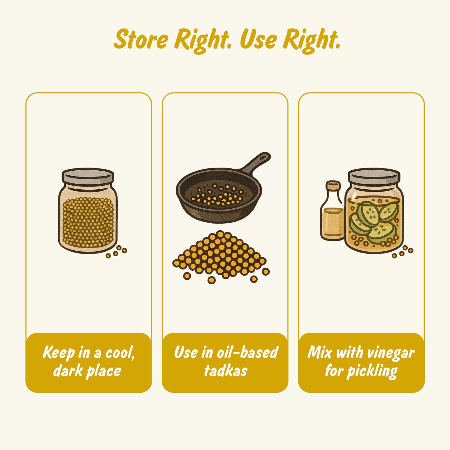 Organic Yellow Mustard Seeds | Peeli Sarson