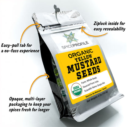 Organic Yellow Mustard Seeds | Peeli Sarson