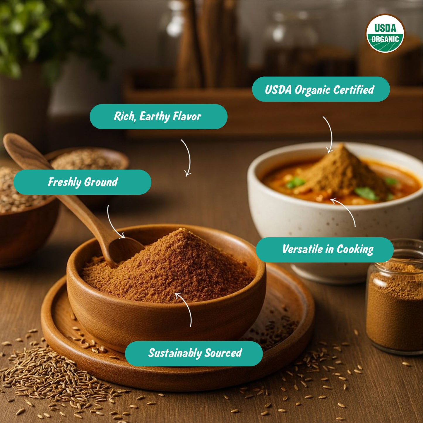 Organic Cumin Seeds Powder | Jeera Powder