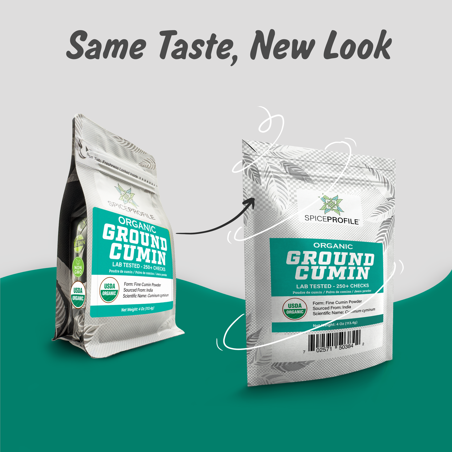 Spice Profile USDA Organic Cumin Powder, Lab Tested for Heavy Metals, Resealable 4oz Pouch, Jeera, Comino Molido