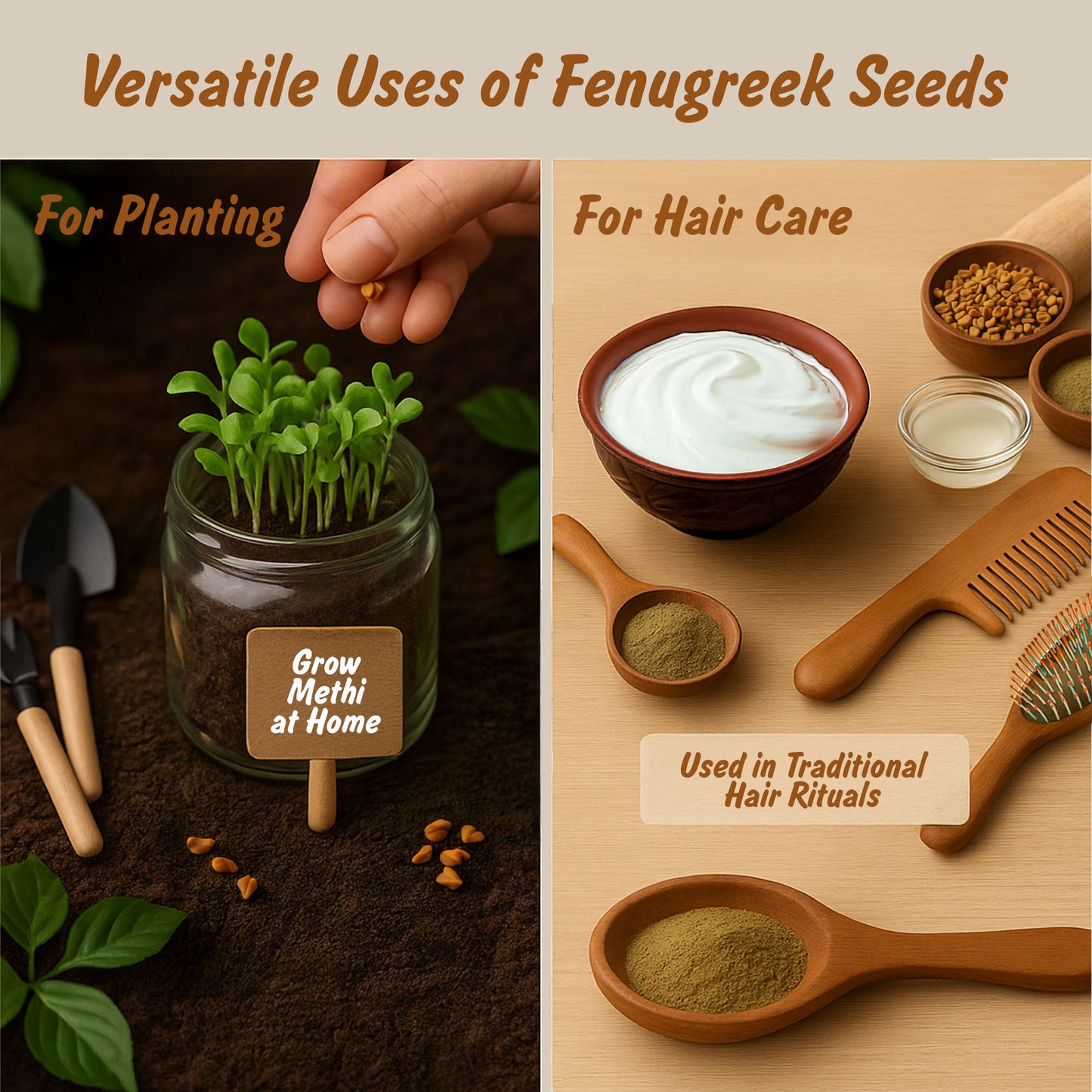 Organic Fenugreek Seeds 4oz | Methi Dana