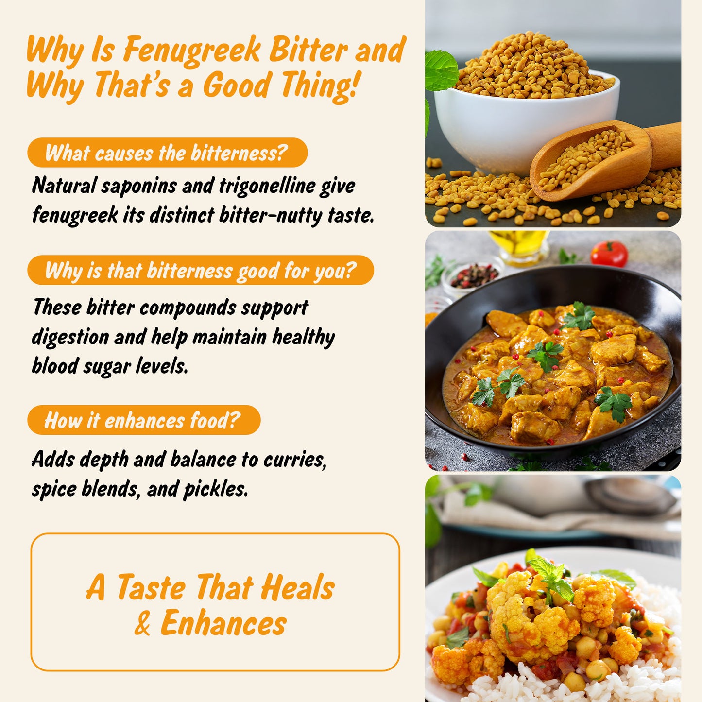 Organic Fenugreek Seeds 4oz | Methi Dana