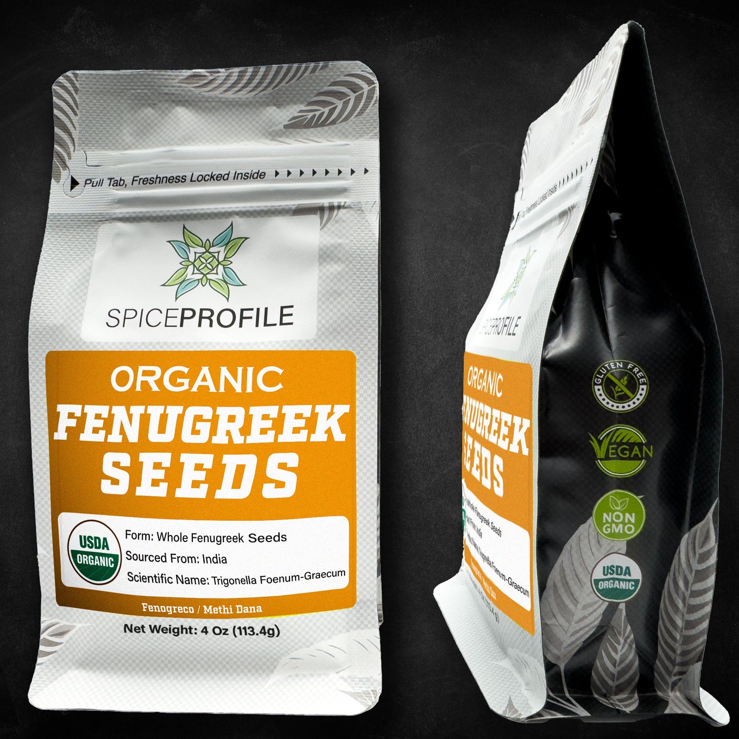 Organic Fenugreek Seeds 4oz | Methi Dana