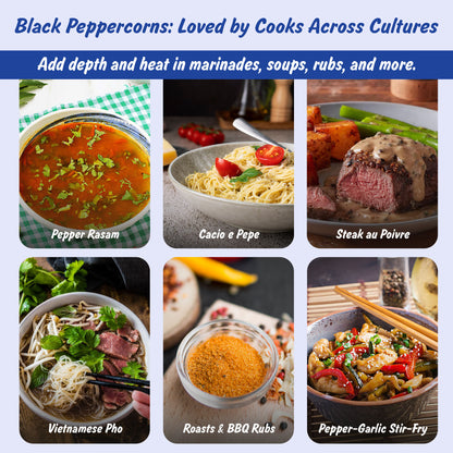 Organic Black Peppercorns Whole | Pungent & Spicy | Sabut Kali Mirch