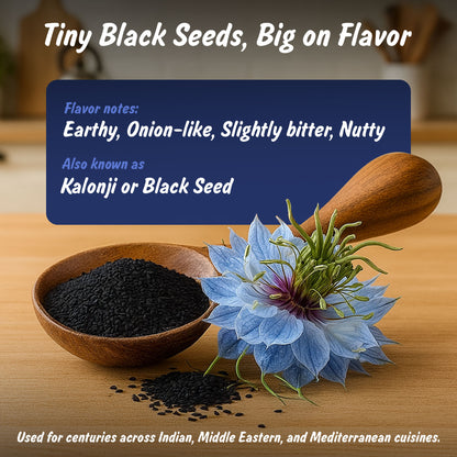Spice Profile USDA Organic Nigella Seeds, Lab Tested for Heavy Metals, Resealable 4 oz Pouch, Kalonji, Semillas de Nigella