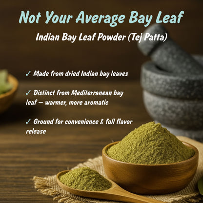 Spice Profile USDA Organic Ground Bay Leaves, Lab Tested for Heavy Metals, Resealable 4 oz Pouch, Tej Patta Powder, Polvo de Laurel