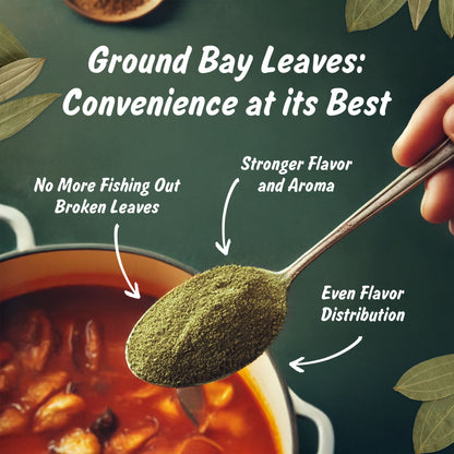 Spice Profile USDA Organic Ground Bay Leaves, Lab Tested for Heavy Metals, Resealable 4 oz Pouch, Tej Patta Powder, Polvo de Laurel
