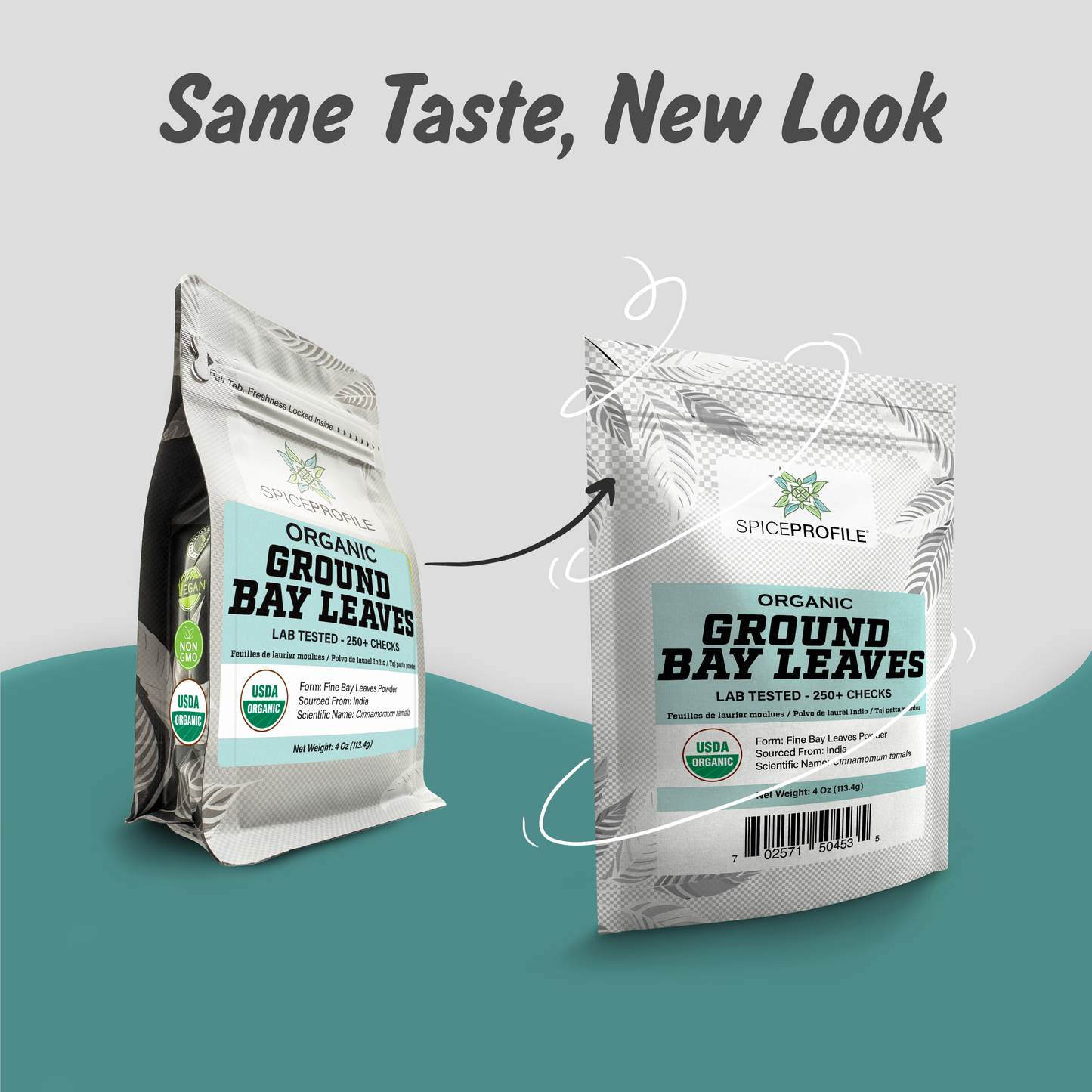 Spice Profile USDA Organic Ground Bay Leaves, Lab Tested for Heavy Metals, Resealable 4 oz Pouch, Tej Patta Powder, Polvo de Laurel